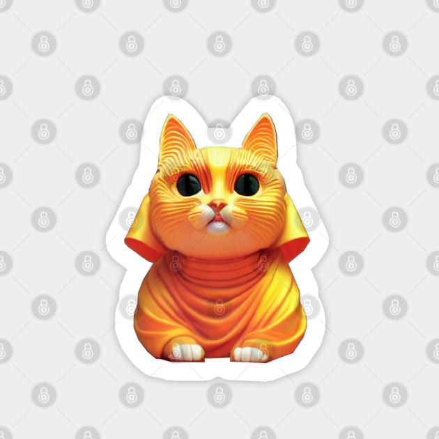 Buddhist Kitty Sticker by EverythingSings.Art